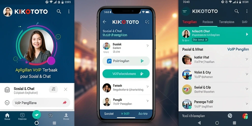 Tampilan antarmuka KIKOTOTO yang ramah pengguna untuk panggilan VoIP.