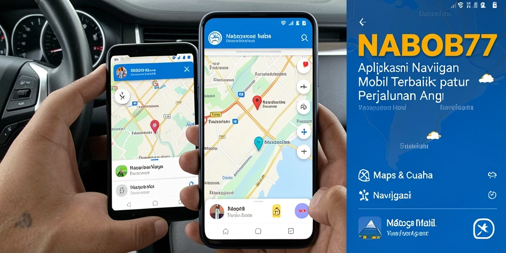 Antarmuka aplikasi NABOB77 yang memudahkan navigasi mobil.
